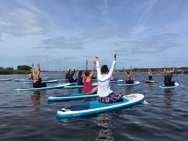 sup en yoga retreat zeeland